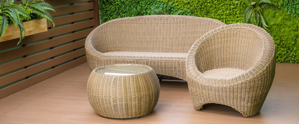 Искусственный ротанг цвет Светлый дуб | МарКо