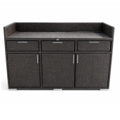 Комод плетеный длина 150 см, цвет венге