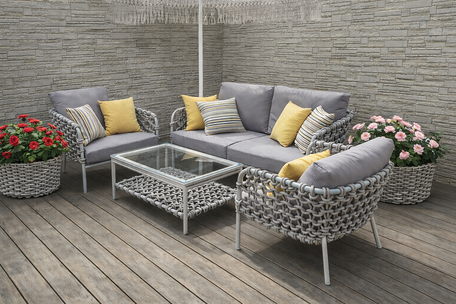 Новинка! Мебель с  эффектом морского каната роуп