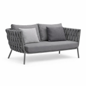 Диван плетеный Корд 2-х местный 140 см из роупа 7037