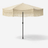 Уличный зонт Макраме 3x3 метра цвет бежевый