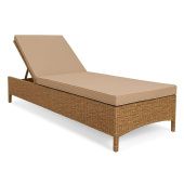 Шезлонг плетеный пляжный  Анапа из искусственного ротанга
