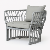 Кресло плетеное Мобика, цвет эвкалипт