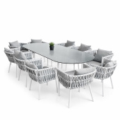 Обеденный комплект плетеной мебели Корд из роупа