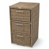 Буфет плетенный размер 50/50/100 см, цвет тик