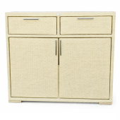 Комод плетеный Марко из искусственного ротанга, цвет слоновая кость