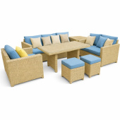 Комплект плетеной мебели Бергамо цвет секвоя песочная