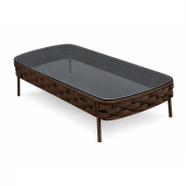 Столик кофейный Камелия из роупа, цвет коричневый