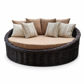 Круглая уличная кровать «Лагуна цвет агар