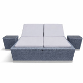 Двойной шезлонг плетеный Марко цвет грисард