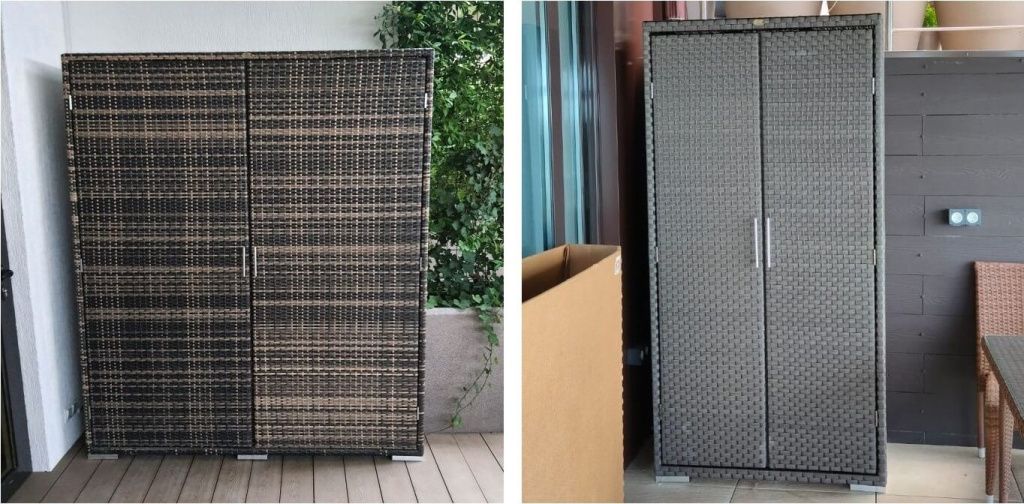Шкафы из искусственного ротанга