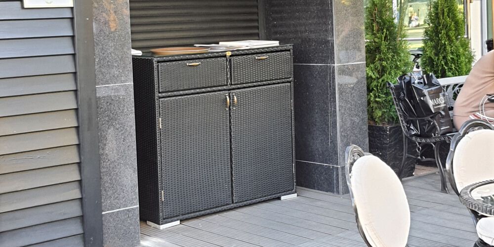 Комод из искусственного ротанга 1