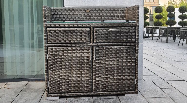 Комод из искусственного ротанга 4