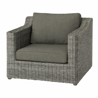 Кресло плетеное Фиджи в цвете оливковое дерево