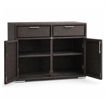 Станция официанта для ресторана плетеная Марко из искусственного ротанга