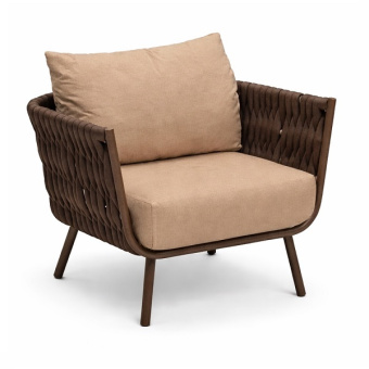 Кресло уличное Корд (коричневый роуп)