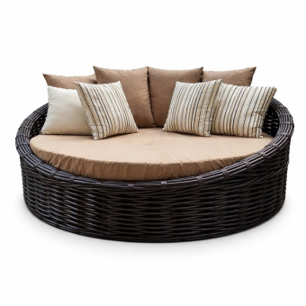 Круглая уличная кровать «Лагуна цвет агар