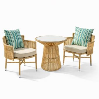Комплект плетеной мебели Океан из искусственного ротанга