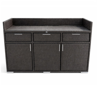 Комод плетеный длина 150 см, цвет венге