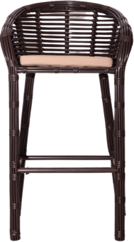 Барный стул из трубчатого ротанга