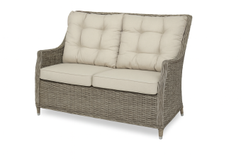 Диван плетеный Тоскана 2-х местный, цвет мореный дуб