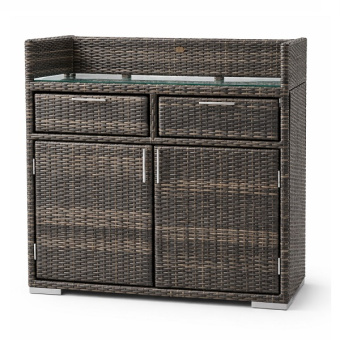 Станция официанта для ресторана (стейшен) плетеная Пассаж из искусственного ротанга