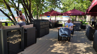 Станция официанта для ресторана (стейшен) плетеная Пассаж цвет Графит