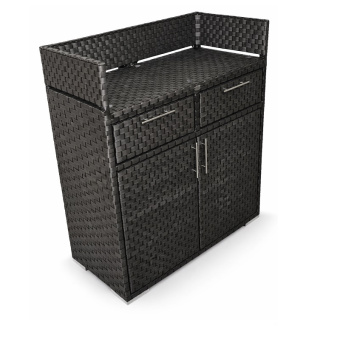 Станция официанта для ресторана (стейшен) плетеная Пассаж цвет Графит