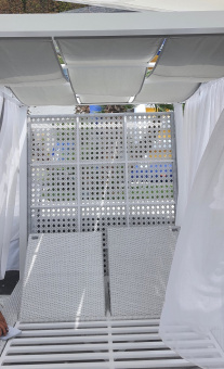 Алюминиевая садовая беседка Солнечное лето цвет белый