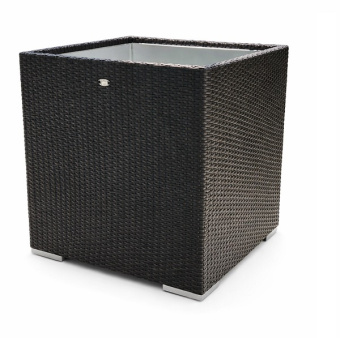 Плетёное кашпо МарКо 80×80×80 см , цвет венге