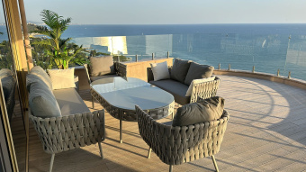 Диван плетеный Корд 2-х местный 140 см из роупа 7037