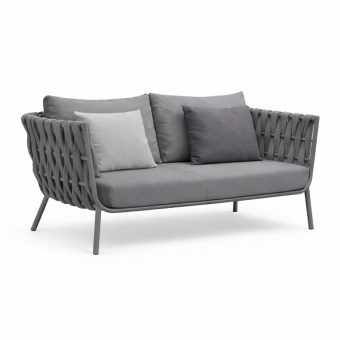 Диван плетеный Корд 2-х местный 140 см из роупа 7037