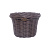 Кашпо плетеное 6 литров из искусственного ротанга, цвет мокко Кашпо плетеное 6 литров из искусственного ротанга, цвет мокко