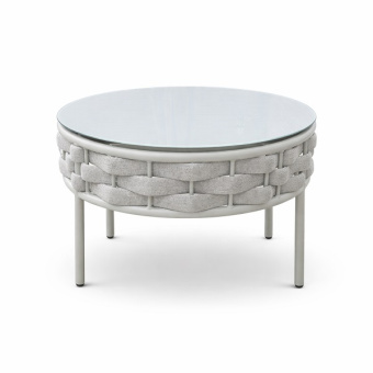 Столик для шезлонга «Камелия» D 70 роуп лен 7038