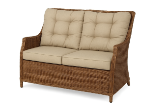 Диван плетеный Тоскана 2-х местный, цвет орех