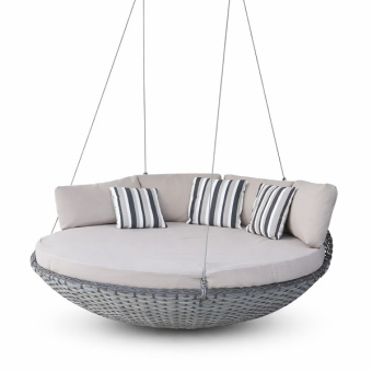 Кровать подвесная плетеная из искусственного ротанга, цвет Грисард