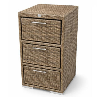 Буфет плетенный размер 50/50/100 см, цвет тик