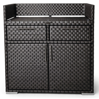 Станция официанта для ресторана (стейшен) плетеная Пассаж цвет Графит