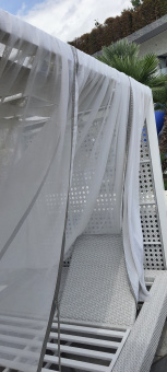 Алюминиевая садовая беседка Солнечное лето цвет белый