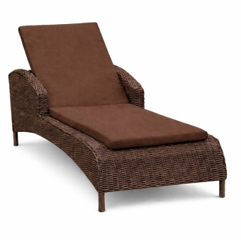 Шезлонг плетеный пляжный  Ришилье цвет тик
