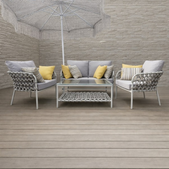 Комплект плетеной мебели Марина ( 1 диван , 2 кресла и стол)