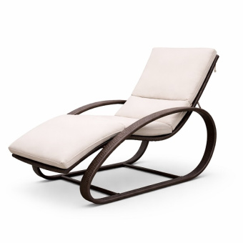 Лежак плетеный Фиеста из искусственного ротанга