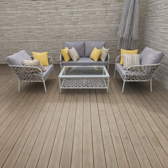 Комплект плетеной мебели Марина ( 1 диван , 2 кресла и стол)