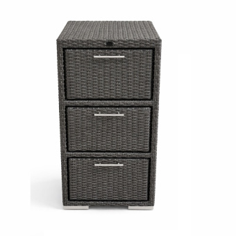 Буфет плетенный размер 50/50/100 см, цвет мокко