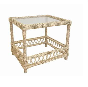 Столик кофейный плетеный Прованс из искусственного ротанга
